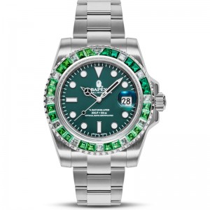 Men Bape Type 1 Bapex® Crystal Stone Watches Green USA | RX7604964