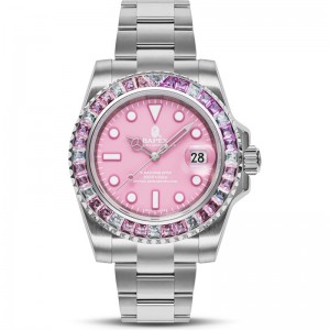 Men Bape Type 1 Bapex® Crystal Stone Watches Pink USA | EG8801581