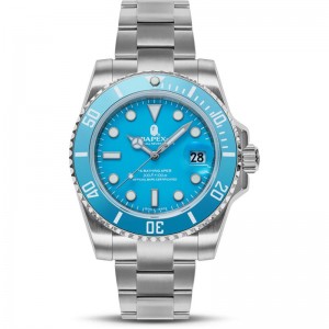 Men Bape Type 1 Bapex® Watches Blue USA | HD9576856