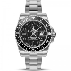 Men Bape Type 2 Bapex® Color Camo Watches Black USA | PO5429949