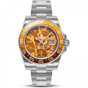 Men Bape Type 2 Bapex® Color Camo Watches Orange USA | LG0789479