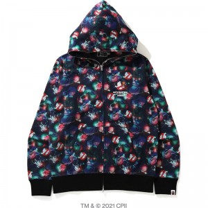 Men Bape X Ghostbusters Camo Full Zip Hoodie Hoodie Multicolor USA | CX5840080