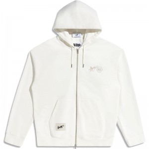 Men Bape X Highsnobiety Full Zip Hoodie Hoodie White USA | WC3563653