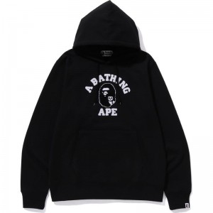Men Bape X Ovo Pullover Hoodie Hoodie Black USA | GF0347237