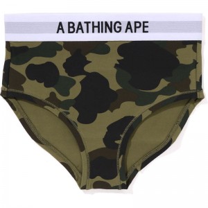 Women Bape 1st Camo Shorts Shorts Green USA | UN8241121
