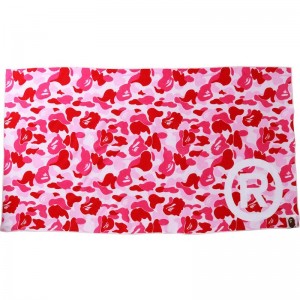 Women Bape Abc Camo Beach Towel Home Pink USA | MW6407047