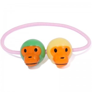 Women Bape Baby Milo Hair Rubber Band Set Accessories Green USA | NM9846586