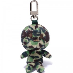 Women Bape Baby Milo Plush Doll Keychain Accessories Green USA | YX3193613