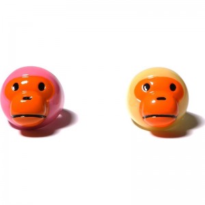 Women Bape Baby Milo Ring Set Accessories Pink x Yellow USA | JY9145315