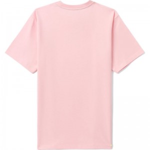 Women Bape Bapy Logo Tee T Shirts Light Pink USA | UC8740870