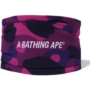 Women Bape Color Camo Headband Accessories Purple USA | IX2704974
