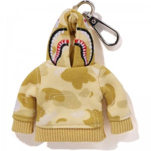 Women Bape Color Camo Shark Keychain Accessories Yellow USA | BK1630760