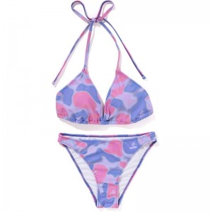 Women Bape Liquid Camo Swimwear Accessories Purple USA | JN7106216