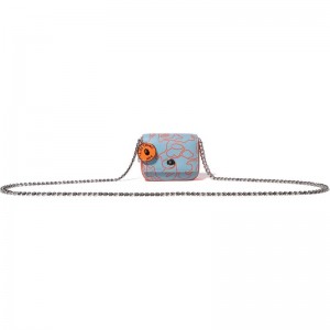 Women Bape Neon Camo Micro Shoulder Bag Bags Sax USA | VB0287827